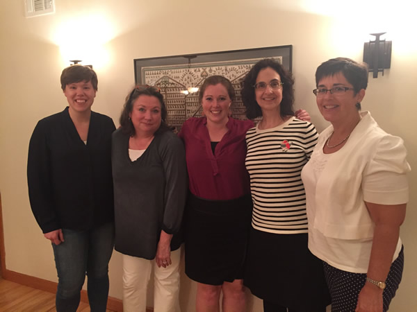 Photograph of the five fellows