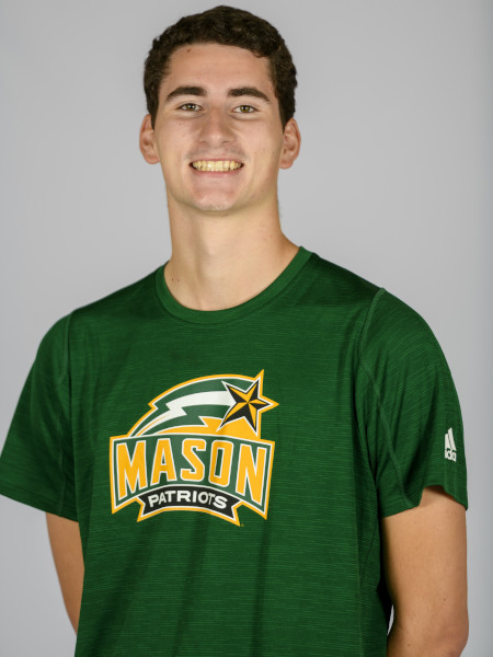 Photograph of Sam Greenslade in GMU athletic wear