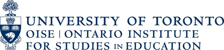 Logo: University of Toronto OISE | Ontario Institute for Studies in Education