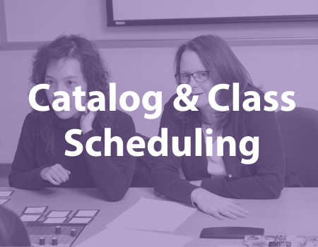 Catalog & Class Scheduling