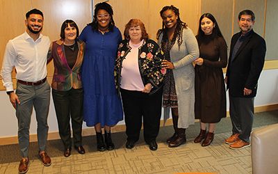 Representatives and recipients of the Hattie M. Strong Foundation Scholarship