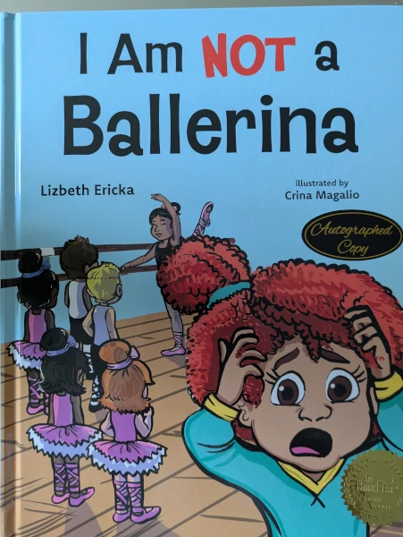 I Am Not a Ballerina book cover, depicting several children in a ballet lesson